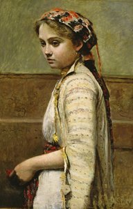 ギリシャの少女、ミュール。ドビニー、1868-70